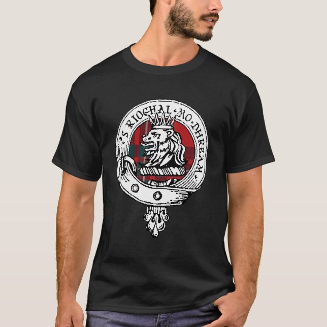 T-shirt Chemise de tartan d'insigne de Gregor de clan (Devant)