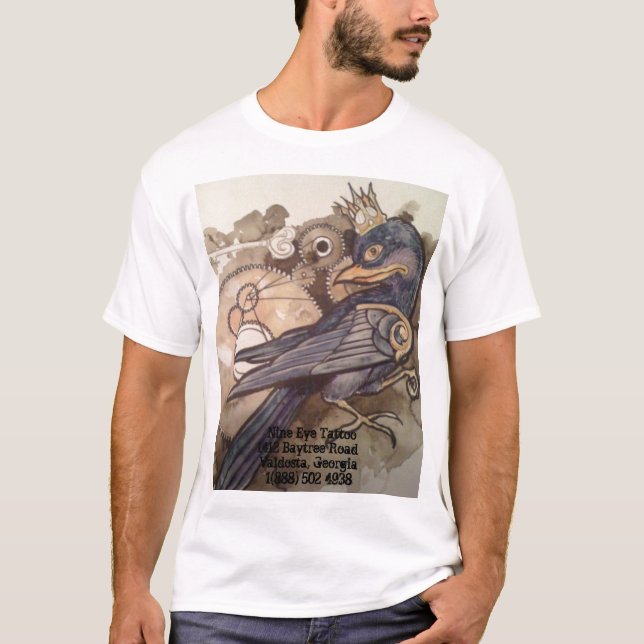 T-shirt Chemise de tatouage de neuf yeux (Devant)