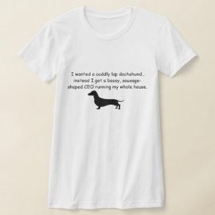 T-shirt Chemise de teckel autoritaire