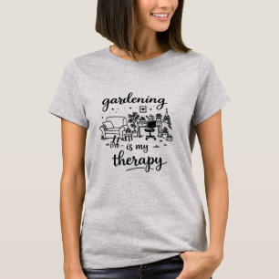 T-shirt Chemise de Thérapie de Jardinage Racines Heureus