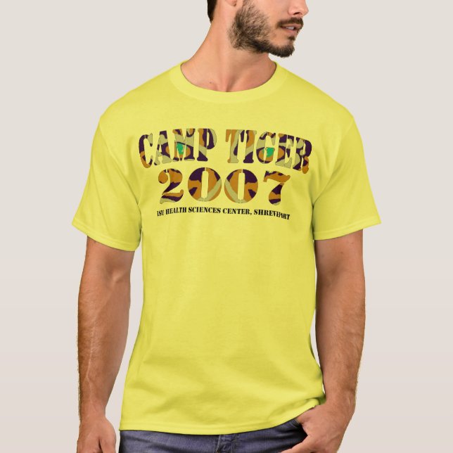 T-shirt chemise de tigre de camp (Devant)