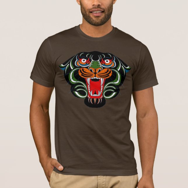 T-shirt Chemise de tigre de Roarin (Devant)