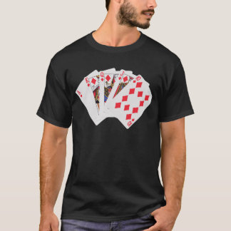 T-shirt Chemise de tisonnier de quinte royale de diamants