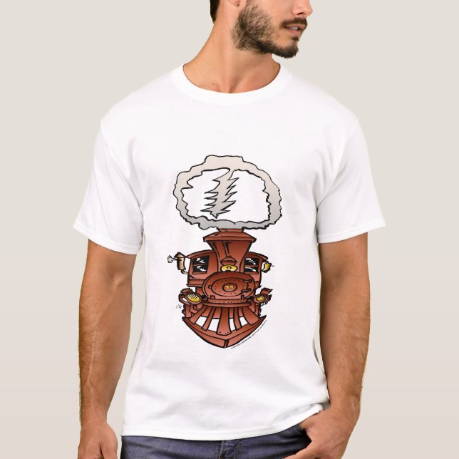 T-shirt Chemise de train (Devant)