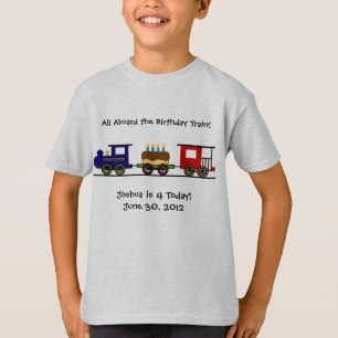 T-shirt Chemise de train d'anniversaire