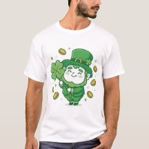 Chemise de trèfle chanceux de lutin mignon