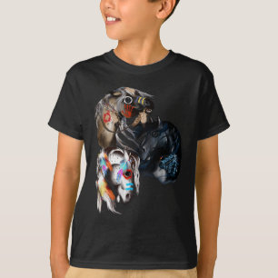 T-shirt Chemise de trois chevaux