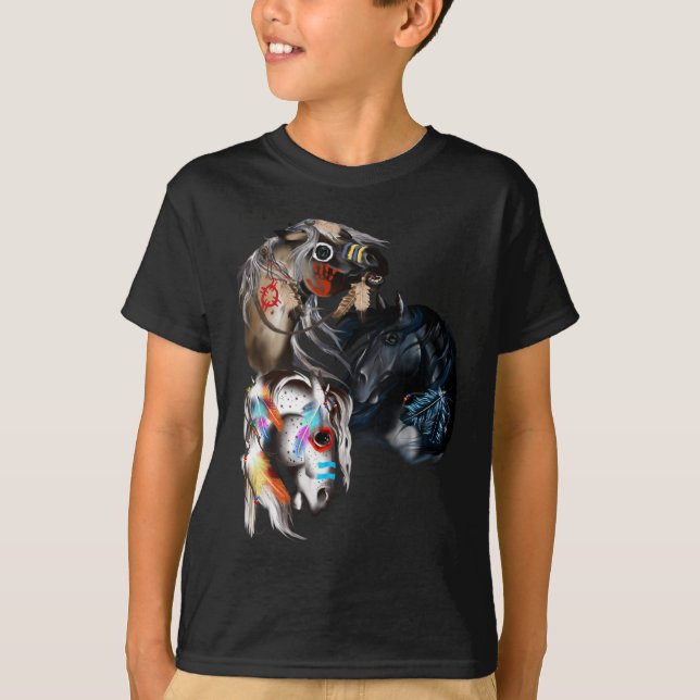 T-shirt Chemise de trois chevaux (Devant)