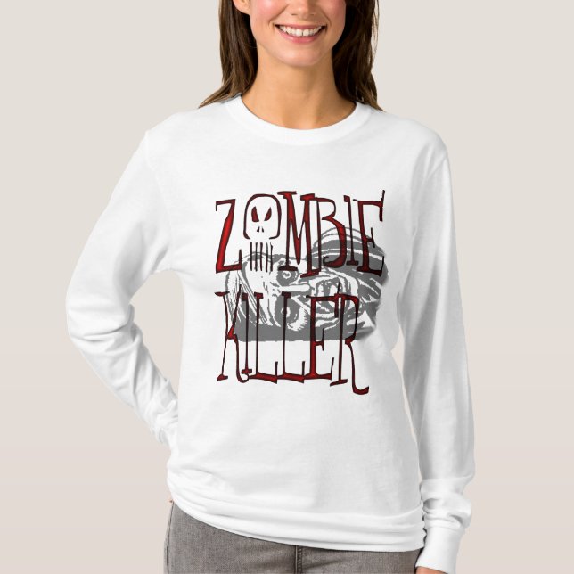 T-shirt Chemise de tueur de zombi (Devant)