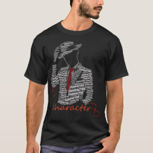 T-shirt Chemise de typographie de caractère Silhouette d