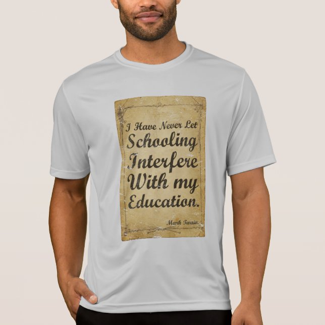 T-shirt Chemise de typographie de citation de Mark Twain | (Devant)