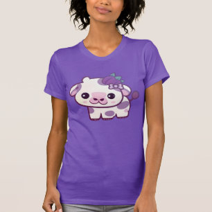T-shirt Chemise de vache à la myrtille Kawaii Vêtements de