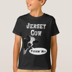 T-shirt Chemise de vache drôle Nouveau Jersey amateur de v