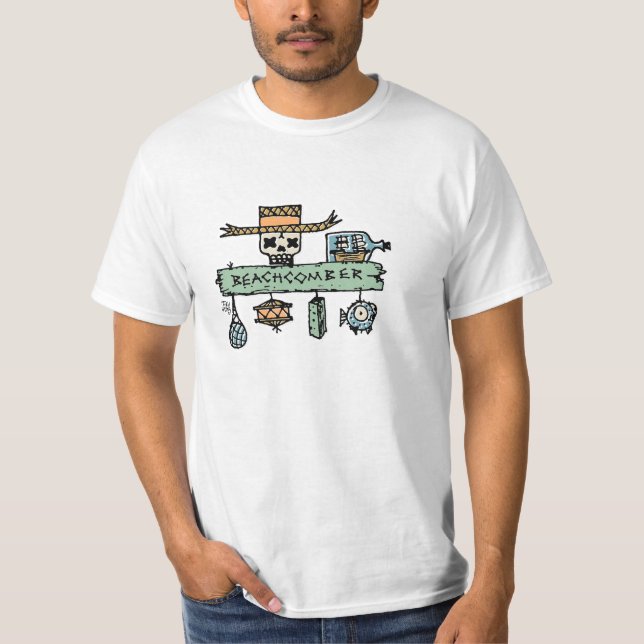 T-shirt Chemise de vague déferlante par Tiki élégant (Devant)