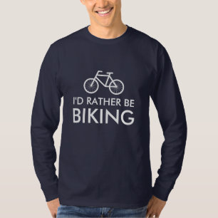T-shirt Chemise de vélo avec un slogan amusant   Je préfèr