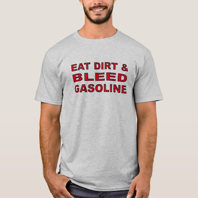T-shirt Chemise de vélo de saleté - gaz de soutirage (Devant)
