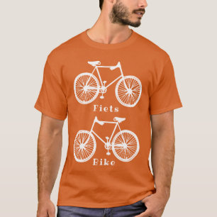 T-shirt Chemise de vélo hollandaise Fierté orange blanc
