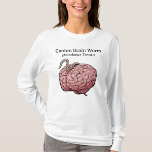 T-shirt Chemise de ver du cerveau canton