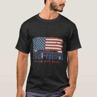 T-shirt Chemise de Vétéran Fier | Servi Avec Honneur Vétér