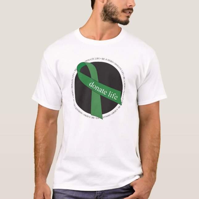 T-shirt Chemise de vie de don | Donateur d'organes (Devant)