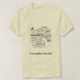T-shirt Chemise de villes et d'endroits de la Louisiane de