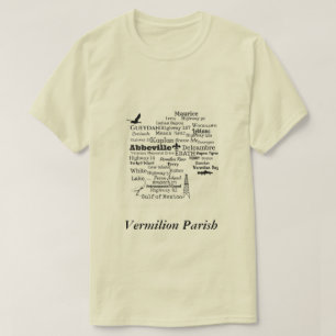 T-shirt Chemise de villes et d'endroits de la Louisiane de