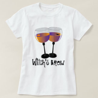 T-shirt Chemise de vin de Halloween du Brew de la sorcière