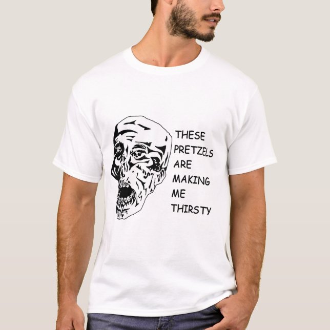 T-shirt Chemise de visage de bretzel (Devant)