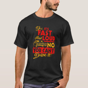 T-shirt Chemise de voiture amusante Oui C'est rapide et fo