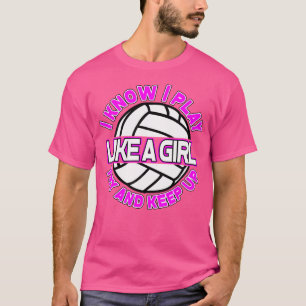 T-shirt Chemise De Volley Drôle Pour Filles Et Femmes