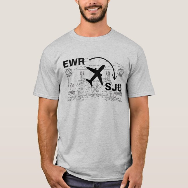 T-shirt Chemise de Voyage à San Juan Porto Rico (Devant)