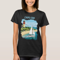 Chemise de voyage à voile du phare du Cap Cod