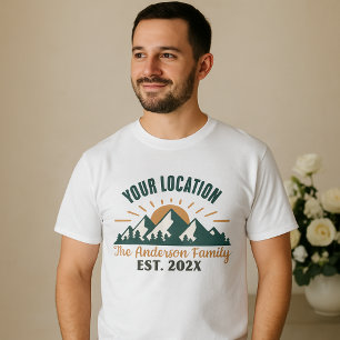 T-shirt Chemise de voyage de famille à Yellowstone   Tee d