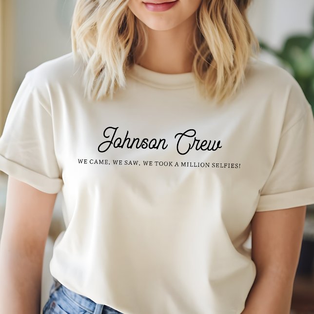 T-shirt Chemise de voyage familiale personnalisée, équipag (personalized family shirt, family trip shirt, vacation shirt, family travel outfit, best family trip)