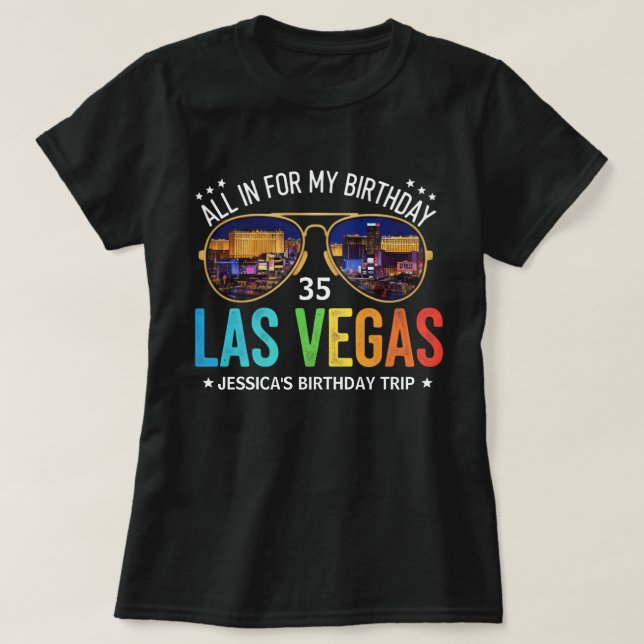 T-shirt Chemise de voyage pour groupes d'anniversaire Vega (Design devant)