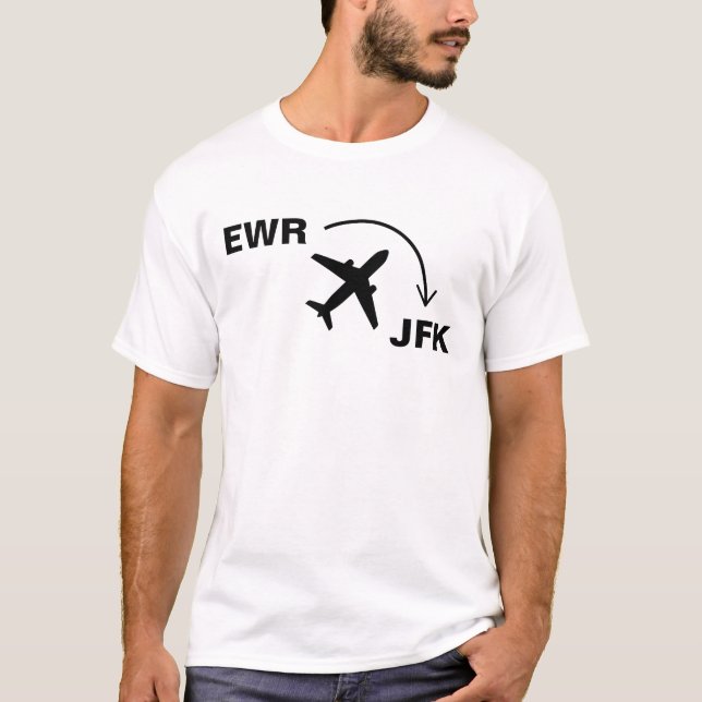 T-shirt Chemise de voyage vers NYC (Devant)