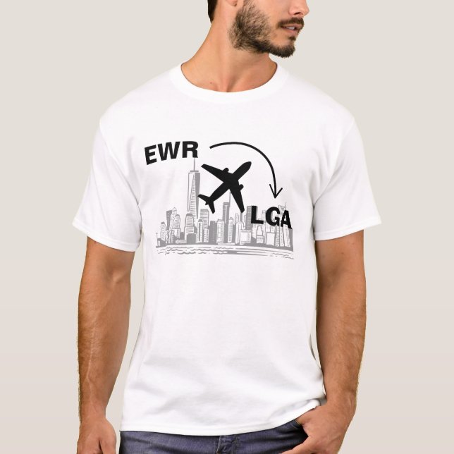 T-shirt Chemise de voyage vers NYC (Devant)