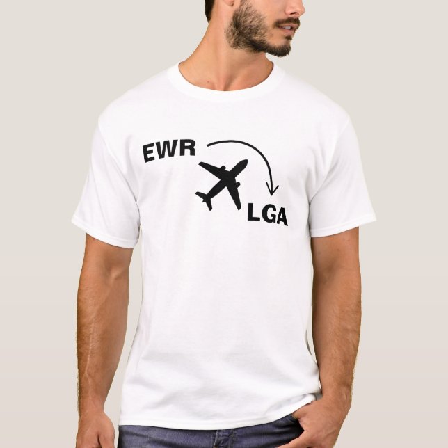 T-shirt Chemise de voyage vers NYC (Devant)