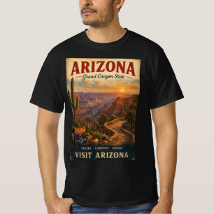 T-shirt Chemise de voyage vintage de l'Arizona Grand Canyo