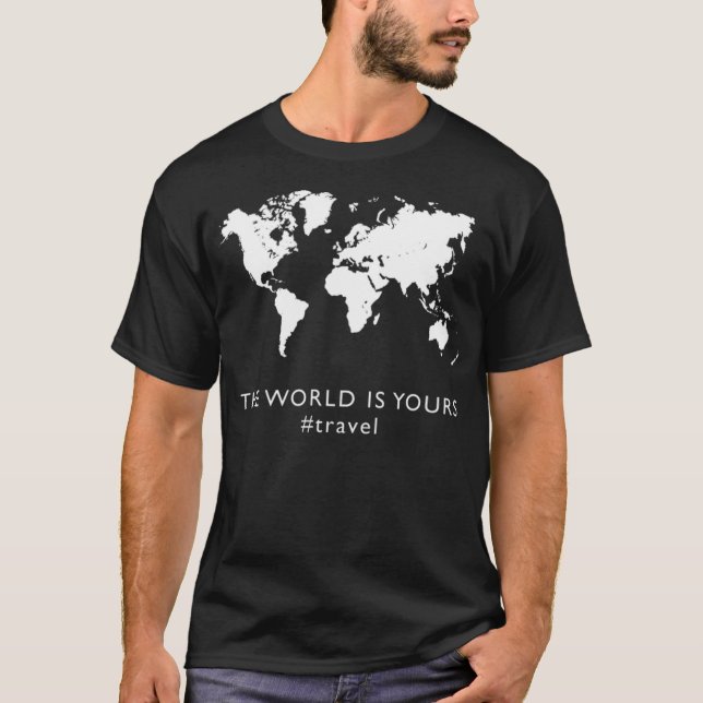 T-shirt Chemise de voyage #voyage voyage voyage voyage (Devant)