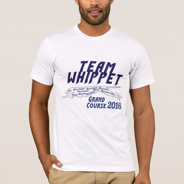 T-shirt Chemise de whippet de 2016 équipes (Devant)