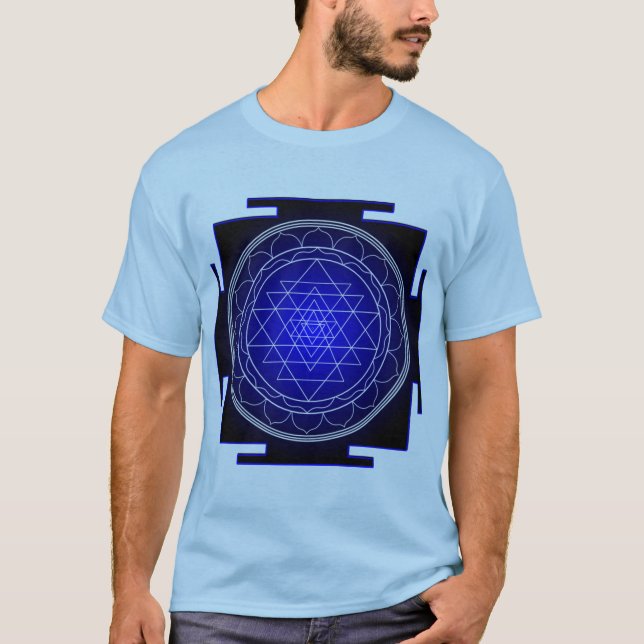 T-shirt chemise de yantra de sri (Devant)