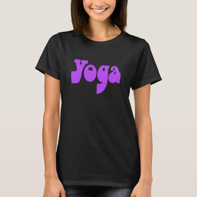 T-shirt Chemise de Yoga rétro (Devant)