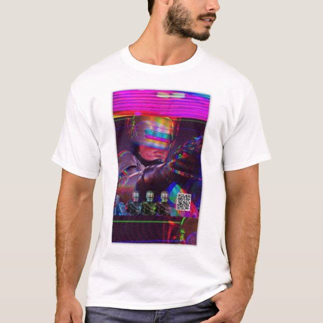 T-shirt Chemise Dead Mall Cop Retrowave (Devant)