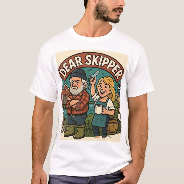 T-shirt Chemise Dear Skipper  (Devant)