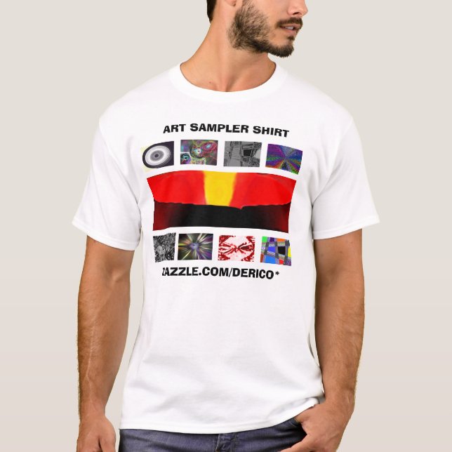 T-shirt Chemise d'échantillonneur d'art (Devant)
