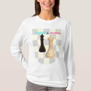 T-shirt Chemise d'échecs King & Queen