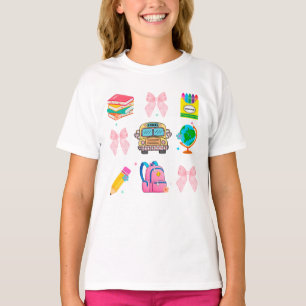 T-shirt Chemise d'école Coquette, Chemises de rentrée scol