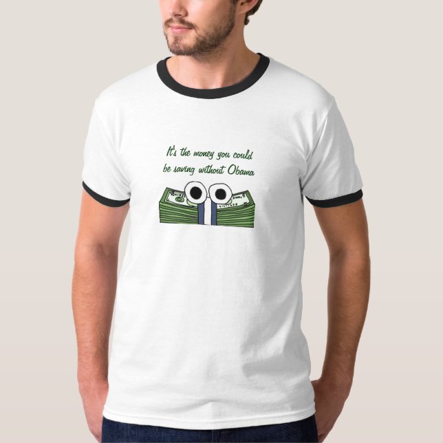 T-shirt Chemise d'économie d'argent d'ANNONCE (Devant)