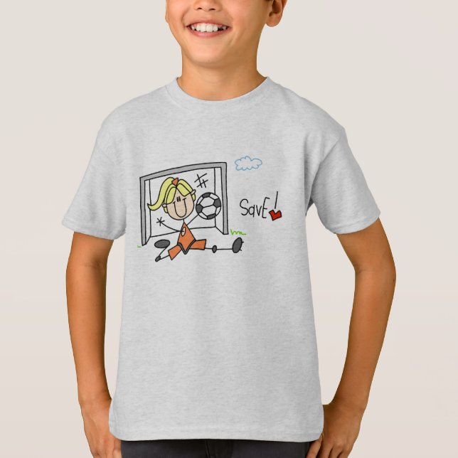 T-shirt Chemise d'économies du football de filles (Devant)